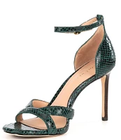 Cole Haan Christena Snake Print Leather Dress Sandals