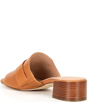 Cole Haan Crosby Leather Buckle Detail Slide Sandals