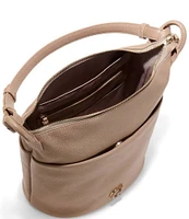 Cole Haan Essential Luxe Pebble Leather Bucket Bag