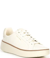 Cole Haan GrandPrø Topspin Embossed Leather Platform Sneakers