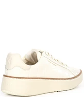 Cole Haan GrandPrø Topspin Embossed Leather Platform Sneakers