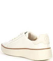 Cole Haan GrandPrø Topspin Embossed Leather Platform Sneakers