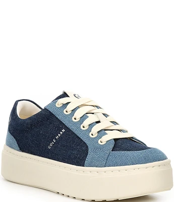 Cole Haan GrandPro Max Denim Platform Sneakers