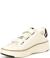 Cole Haan GrandPro Topspin Leather Tortoise Triple Strap Sneakers