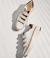 Cole Haan GrandPro Topspin Leather Tortoise Triple Strap Sneakers