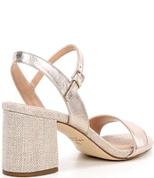 Cole Haan Josie Metallic Leather Block Heel Dress Sandals