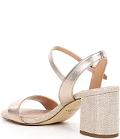 Cole Haan Josie Metallic Leather Block Heel Dress Sandals