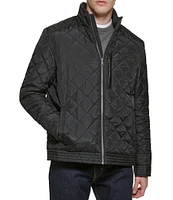 Cole Haan Diamond-Quilted Full Zip Jacket