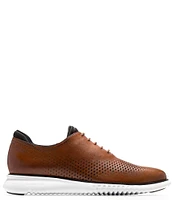 Cole Haan Men's 2.ZERØGRAND Leather Laser Cut Wingtip Oxfords