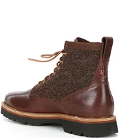 Cole Haan Men's American Plain Toe Waterproof Leather Lace Up Boots