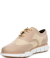 Cole Haan Men's ZERØGRAND Remastered Embrostitch Wingtip Oxfords