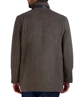 Cole Haan Novelty Wool Car Coat