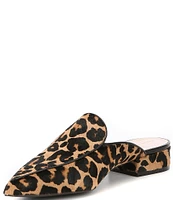 Cole Haan Piper Leopard Print Calf Hair Loafer Mules