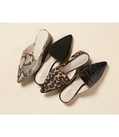 Cole Haan Piper Leopard Print Calf Hair Loafer Mules