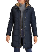 Cole Haan Signature Zip Front Faux Fur Lined Down Puffer Coat