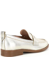 Cole Haan Stassi Metallic Leather Penny Loafers