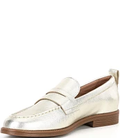 Cole Haan Stassi Metallic Leather Penny Loafers