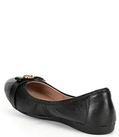 Cole Haan Tova Bow Leather Ballet Flats