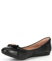 Cole Haan Tova Bow Leather Ballet Flats