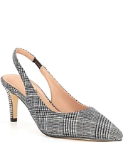 Cole Haan Vandam Plaid Slingback Pumps