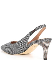 Cole Haan Vandam Plaid Slingback Pumps