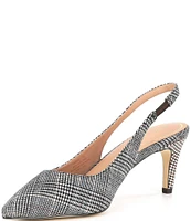 Cole Haan Vandam Plaid Slingback Pumps