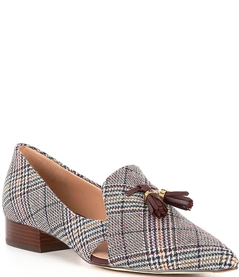 Cole Haan Vanya Plaid Tassel Loafers