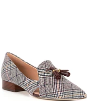 Cole Haan Vanya Plaid Tassel Loafers