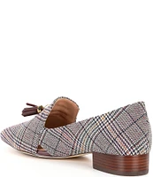 Cole Haan Vanya Plaid Tassel Loafers