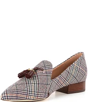 Cole Haan Vanya Plaid Tassel Loafers