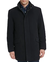 Cole Haan Wool Blend Plush Solid Coat