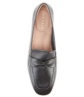 Cole Haan York Bow Leather Loafers