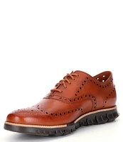 Cole Haan Men's ZERØGRAND Leather Wingtip Brogue Oxfords