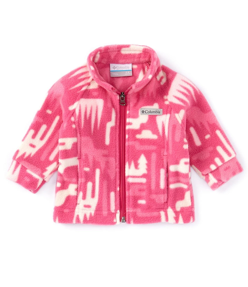 Columbia Baby Girls 3-24 Months Benton Springs II Checkered Peaks Printed Fleece Jacket