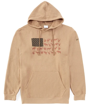 Columbia Big & Tall Game Flag II Graphic Hoodie