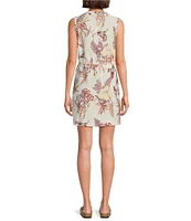 Columbia Bogata Bay Nature Print Crew Neck Sleeveless A-Line Dress