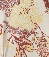 Columbia Bogata Bay Nature Print Crew Neck Sleeveless A-Line Dress