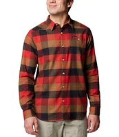 Columbia Cornell Woods Flannel Ombre Buffalo Plaid Long Sleeve Woven Shirt