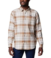 Columbia Cornell Woods Flannel Tartan Plaid Long Sleeve Woven Shirt