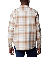 Columbia Cornell Woods Flannel Tartan Plaid Long Sleeve Woven Shirt