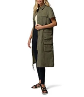 Columbia Elevated View Utility Point Collar Short Sleeve Pocketed Fit & Flare Dress