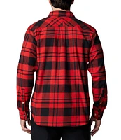 Columbia Flare Gun Stretch Flannel Long Sleeve Shadow Plaid Woven Shirt