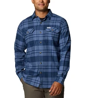 Columbia Flare Gun Stretch Flannel Long Sleeve Shadow Plaid Woven Shirt