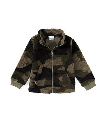 Columbia Little Boys 2T-4T Long Sleeve Rugged Ridge Camo Print Sherpa Full-Zip Jacket