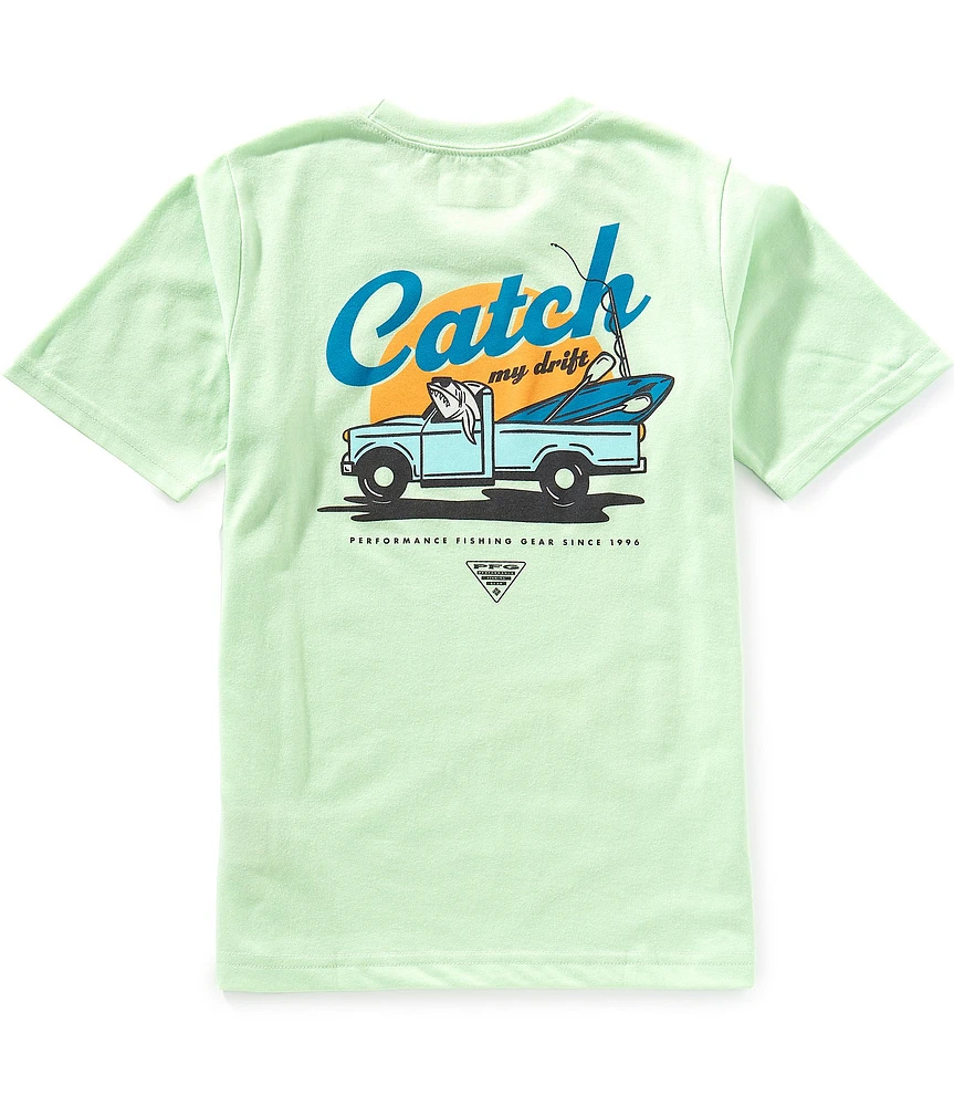 Columbia Little/Big Boys 4-18 Short Sleeve PFG™ Elements Catch My Drift Graphic T-Shirt