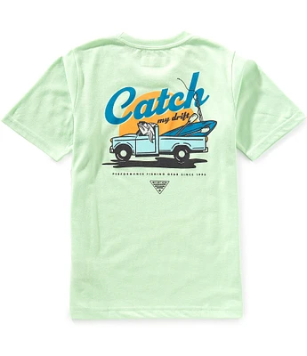Columbia Little/Big Boys 4-18 Short Sleeve PFG™ Elements Catch My Drift Graphic T-Shirt