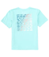 Columbia Little/Big Boys Short Sleeve PFG™ Elements Fish Graphic T-Shirt