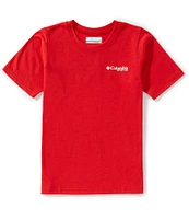 Columbia Little/Big Boys 4-18 Short Sleeve PFG™ Elements Fish Flag Graphic T-Shirt