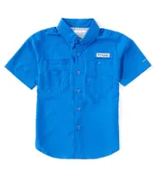 Columbia Little/Big Boys 4-18 Short Sleeve Tamiami Fishing Shirt