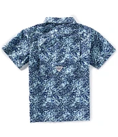 Columbia Little/Big Boys 4-18 Super Slack Tide™ Short Sleeve Camp Shirt